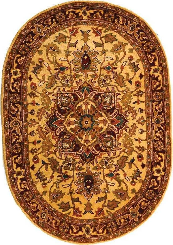 Safavieh Classic CL763A 2&3x22 x 10&0x22 Runner Light Gold - Red Area Rug