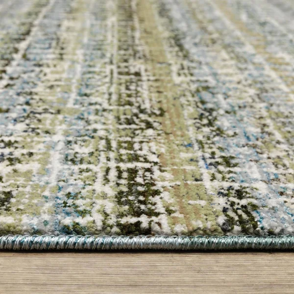 Oriental Weavers Atlas 747B0 Area Rug, Blue/Green, 2&6x22 x 12&0x22 Runner