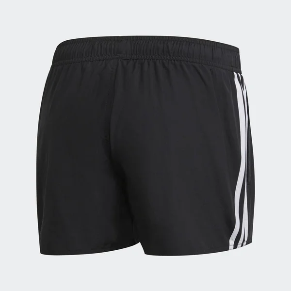 Adidas Men's 3-Stripes CLX Swim Shorts-Black Xs