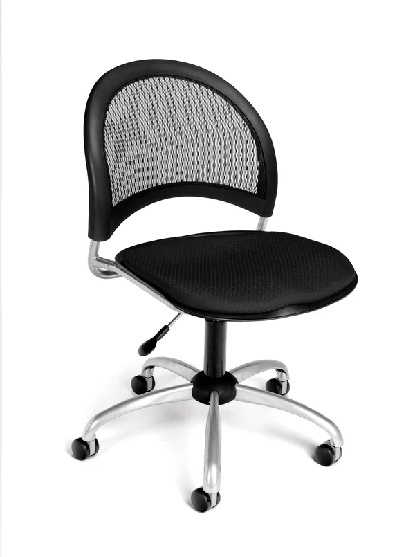 OFM Moon Swivel Chair, Black
