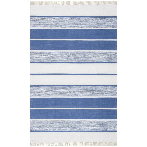nuLOOM Darla Hand Woven Area Rug, 6& x 9&, Blue