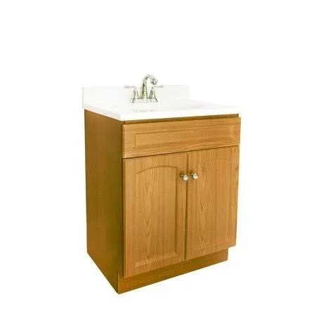 Design House 545558 Vanity Combo 2-Door 24 inchx18 inch - Oak, 24.000" x 18.000" x 31.500"
