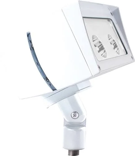 RAB FFLED39B55W - Future Flood 39W LED Cool Arm On-Off 5x5 White