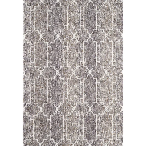 Kas Bungalow 2302 Mocha Mosaic Area Rug 7&10x22 x 10&6x22