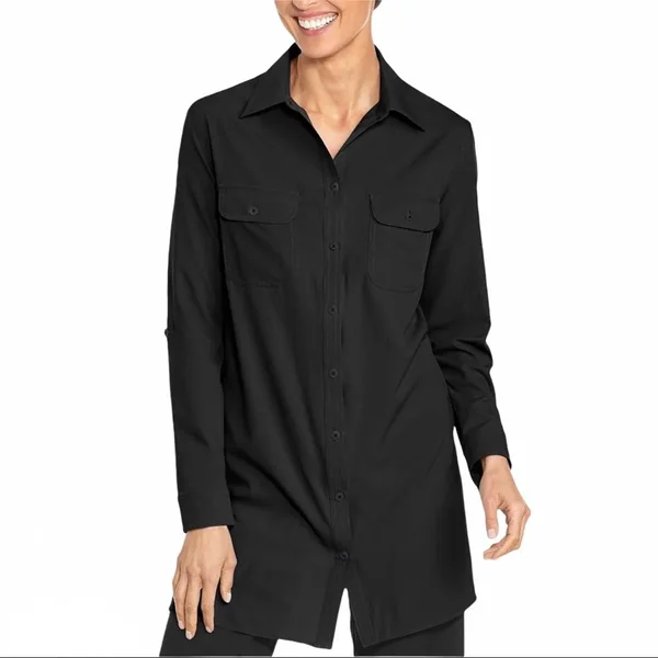Soft Surroundings UPF 50+ Tunic Cover Up - Black