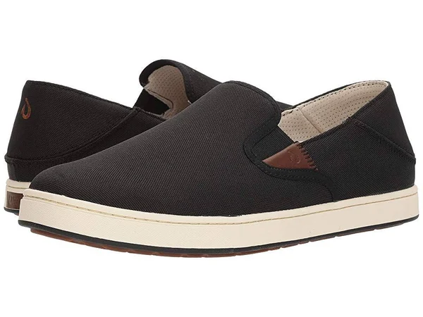 Olukai Men's Kahu - Black, Off White - 11.5