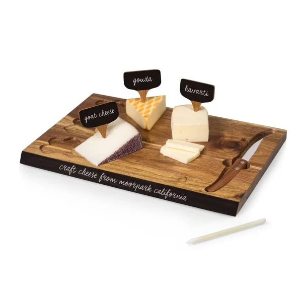 Alabama Crimson Tide Delio Acacia Cheese Board and Tools Set