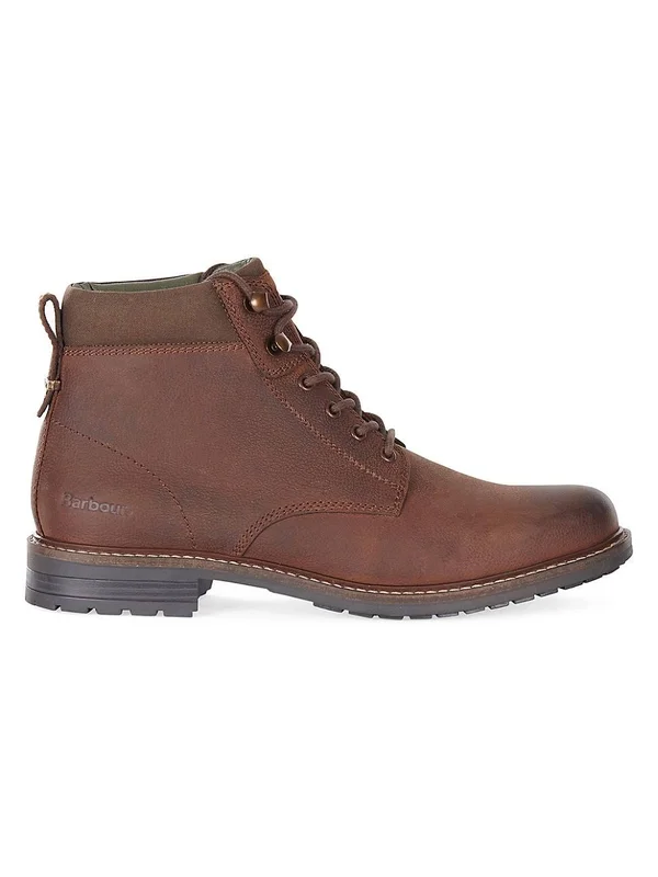 Barbour Men's Wolsingham Leather Derby Boots 0400013227212 - 9 - Teak
