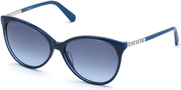 Swarovski SK0309 Sunglasses - 90W Shiny Blue - Gradient Blue