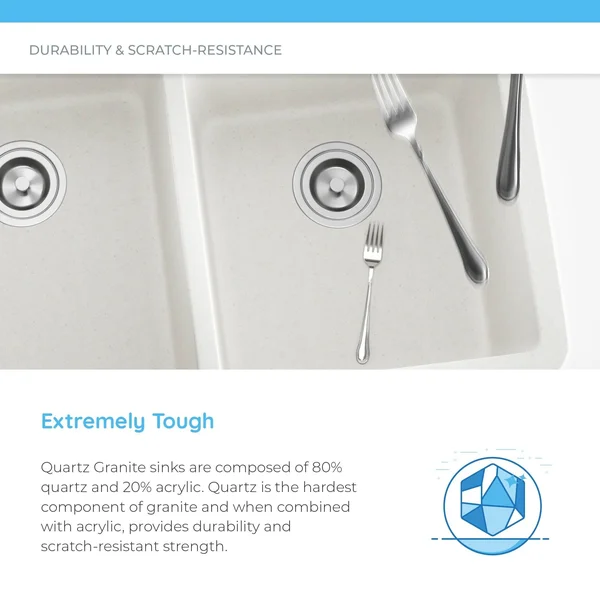 Mr Direct 801 White Sink Two Strainers
