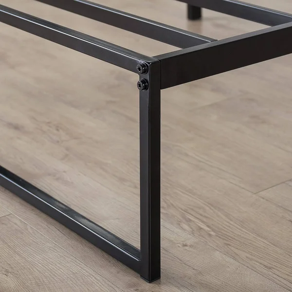 Zinus 12 inch Platforma Bed Frame, Mattress Foundation/ No Box Spring Needed, Metal Slat Support, Twin