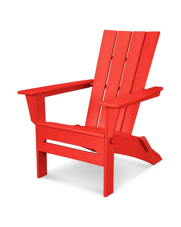 POLYWOOD Quattro Folding Adirondack: Sunset Red, 20.50" x 15.00" x 17.75"