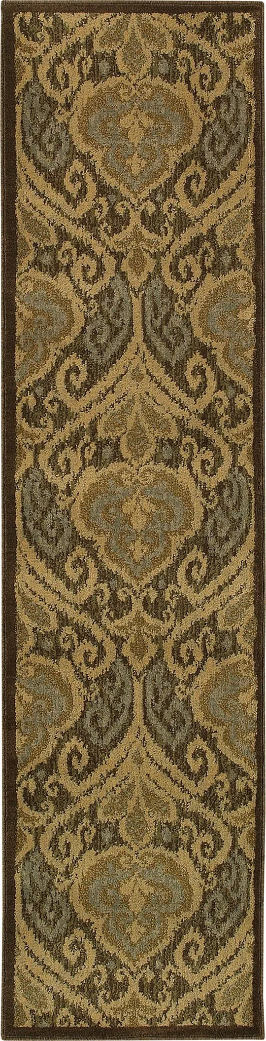 Oriental Weavers Casablanca 4464A Green Area Rug 9&10x22 x 12&10x22