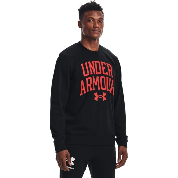 Under Armour Men's Rival Terry Crew - Black, XL