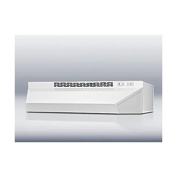 Summit H1620W 20x22 Convertible Range Hood, White