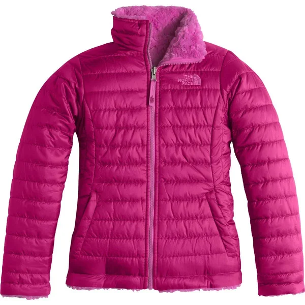 The North Face Reversible Mossbud Swirl Jacket Girls - Roxbury Pink