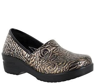 Easy Works by Easy Street Clogs - Laurie, Size 8 Wide, Neutral Artisan