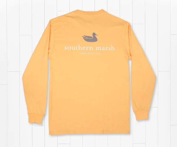 Authentic Vibrant Tee, Long Sleeve Small, Squash