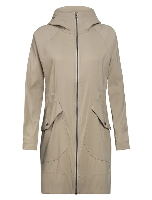 Icebreaker Women's Briar Hooded Zip Parka - Medium - British Tan