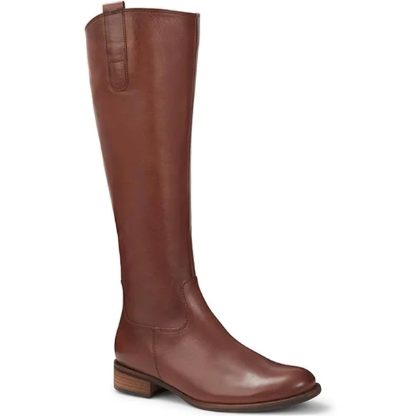 Slim Fit Brook Leather Riding Boots (GAB28507) by Gabor Black, Us: 9.5/ UK: 7.5/ EU: 40.5
