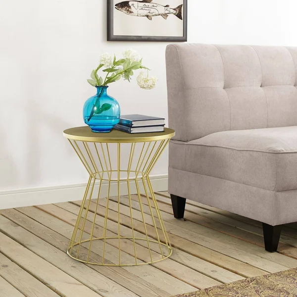 Elle Decor Lulu Side Table - French Gold
