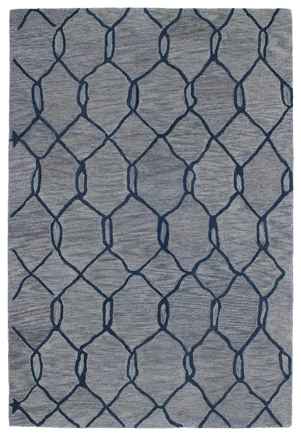 Kaleen Casablanca Rug Blue 8& x 11&