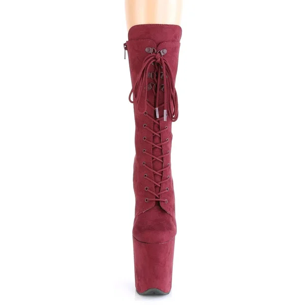 Pleaser - Womens FLAMINGO-1050FS Platforms Burgundy, Size-12