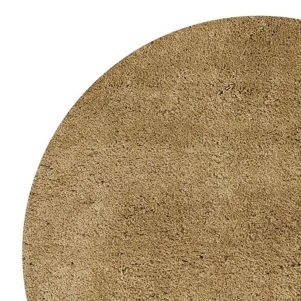 HomeRoots 8& x 11& Polyester Gold Area Rug