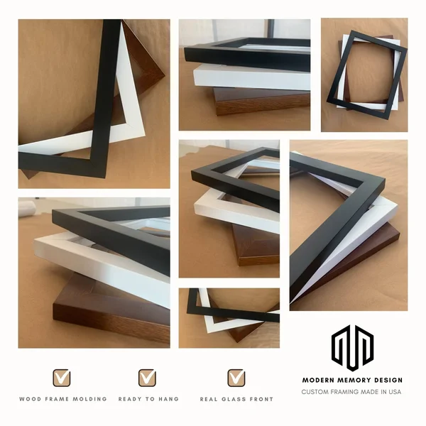 48x3 Picture Frames Brown Wood 48x3 Frame 48 x 3 Wooden Frames Brown