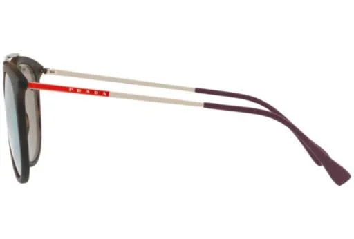 Prada Linea Rossa PS 02TS U61129 Havana Oval Sunglasses