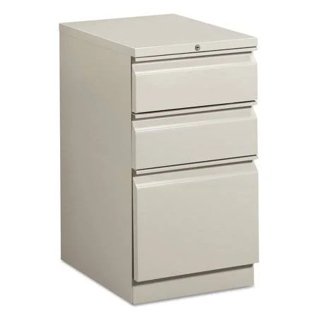 HON Mobile Box/Box/File Pedestal, 15W x 20D x 28H, Gray