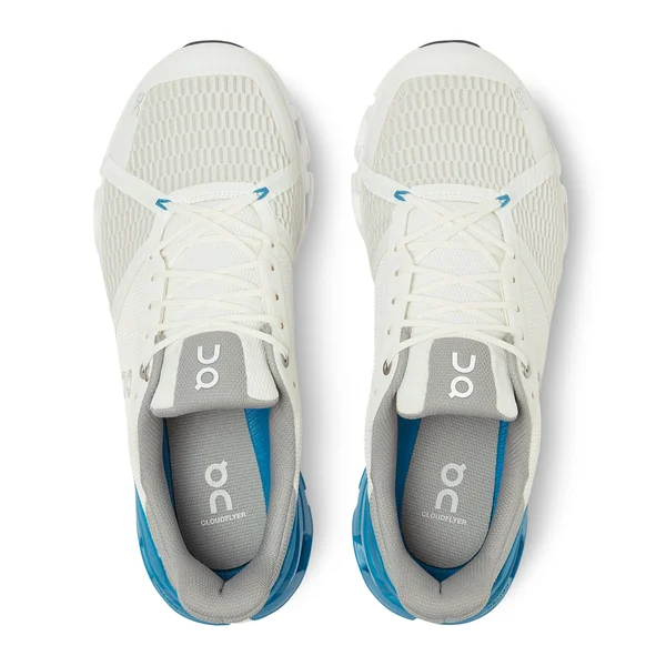 on Running Men's Cloudflyer White - Blue, 7.5, M