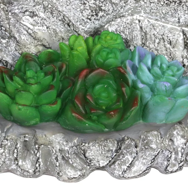 Exhart Solar Succulent Buddha Statue
