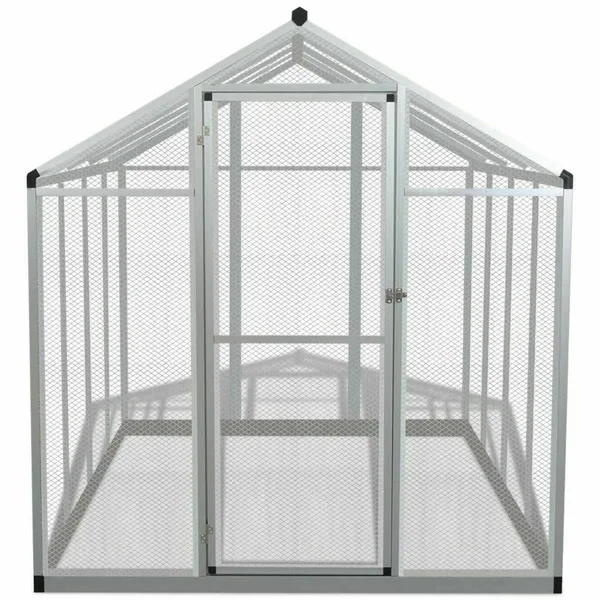 vidaXL Outdoor Aviary Aluminum 70x22x95.3x22x75.6x22 170349