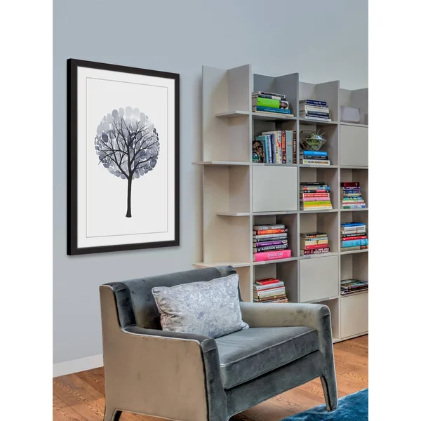 Marmont Hill Midnight Elm I Framed Painting Print - Black