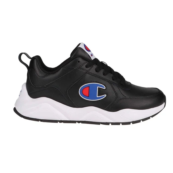 Champion Men's Shoes 93Eighteen Classic Lace Up Casual Running Walking Sneaker - Black or White (Black, 12)