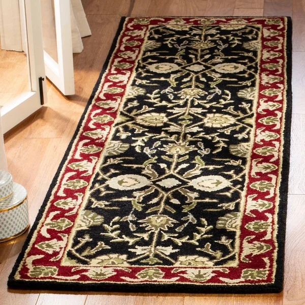 Safavieh Heritage HG261B 4& x 6& Black, Red Rug