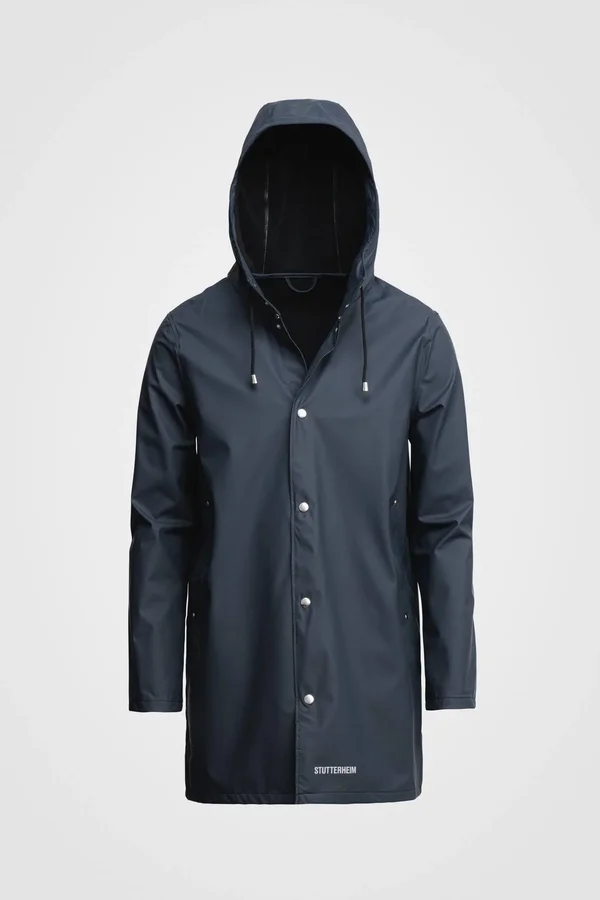 Stutterheim Navy Stockholm Lightweight Raincoat