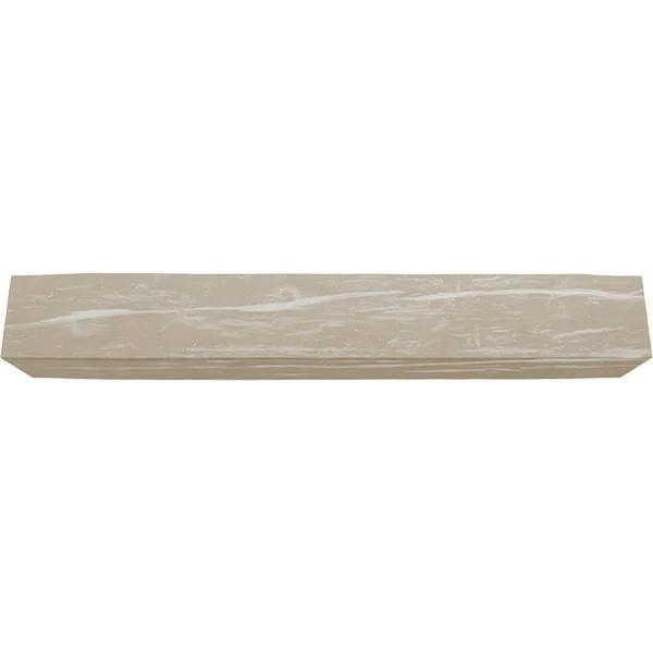 Ekena Millwork MANURW08X12X60WH 8x22H x 12x22D x 60x22W Riverwood Faux Wood Fireplace Mantel, White Washed
