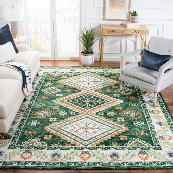 Safavieh Aspen Rug Collection APN706Y - Green - Ivory - 4& x 6&