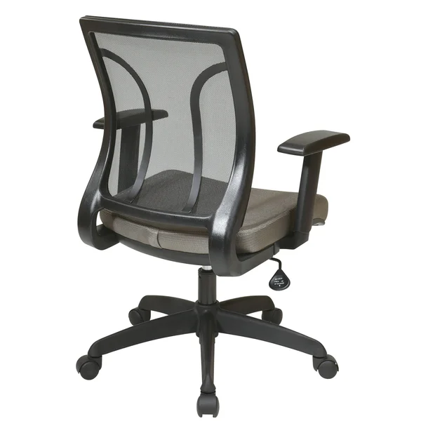 Office Star Screen Back Chair with Mesh - Grey