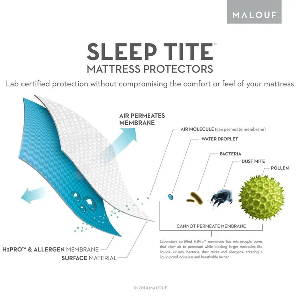 Malouf Pr1me Cal King Terry Mattress Protector