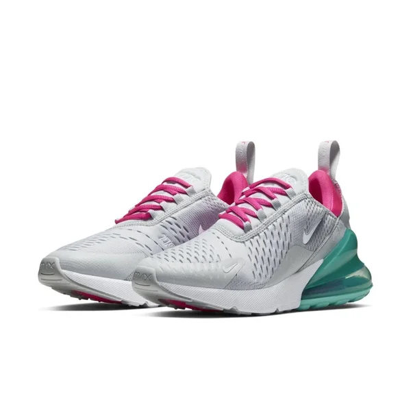 Nike Women's Women's Air Max 270 Sneakers - Pink/Teal/White - Size 7