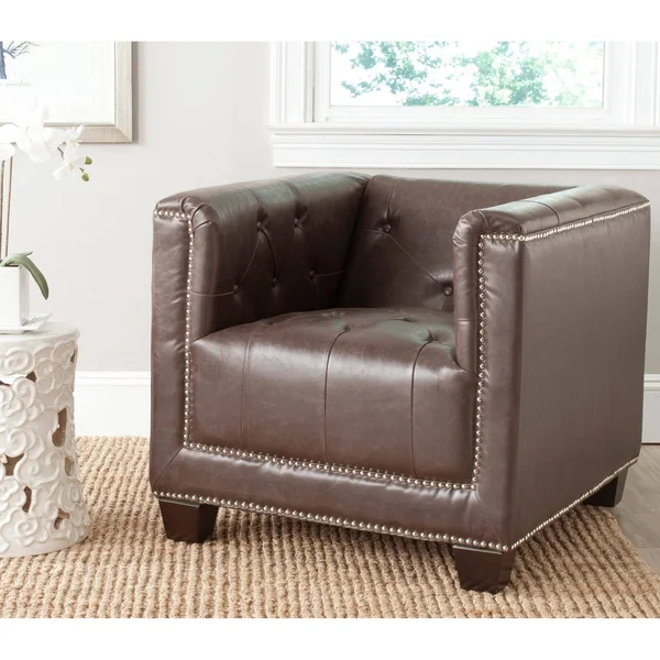 Safavieh Bentley Club Chair - Antique Brown