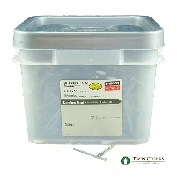 Simpson Strong-Tie S10snd5 Nail Siding Wood Stainless Steel 10D 5 lb.