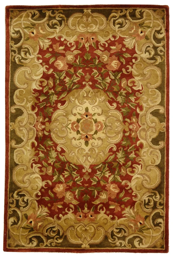 Safavieh 4& x 6& Classic CL234A Rust - Green Rug