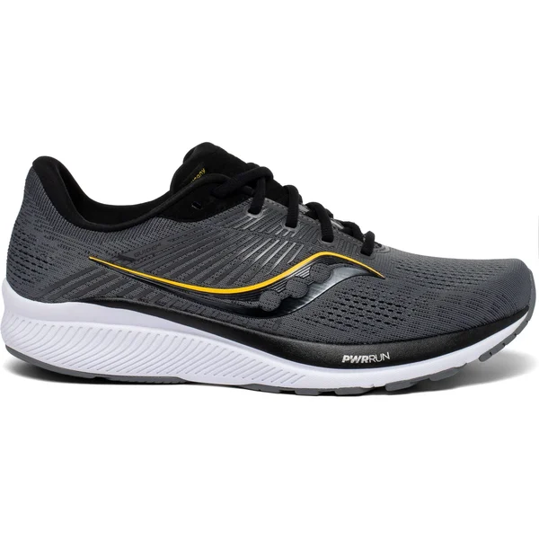 Saucony Men's Guide 14 Charcoal, Vizigold, 7.5, 2E
