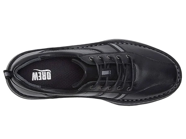 Drew Men's Hogan Oxford - Size: 11, Black Leather