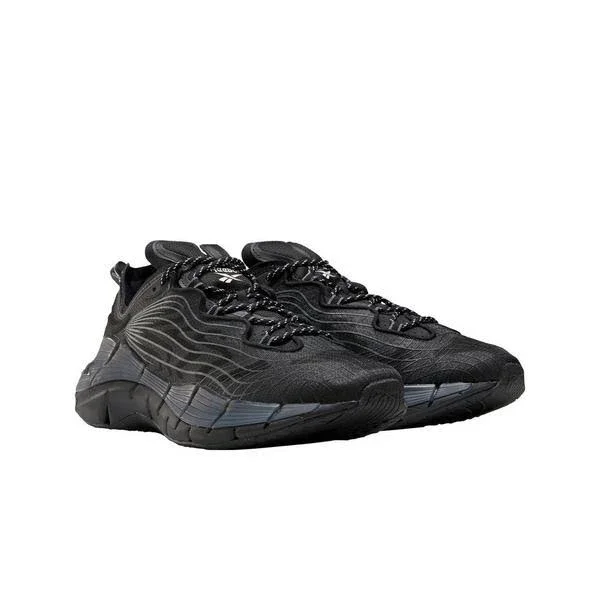 Reebok Zig Kinetica II Black/Grey Men's Running Shoes, Size: 13