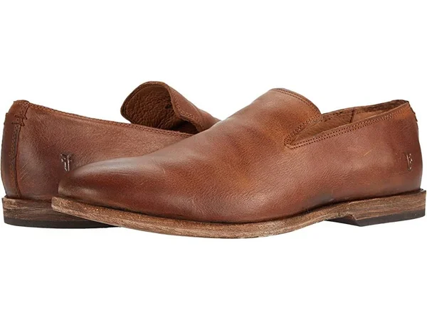 Frye Chris Venetian Flats in Tan - Men's Size 7.5